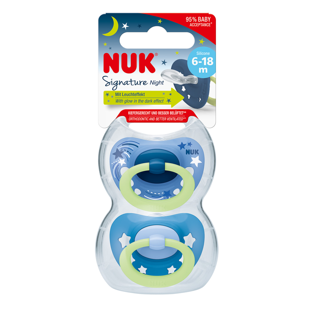 NUK SOOTHER SIGNATURE NIGHTS S2 2/BOX