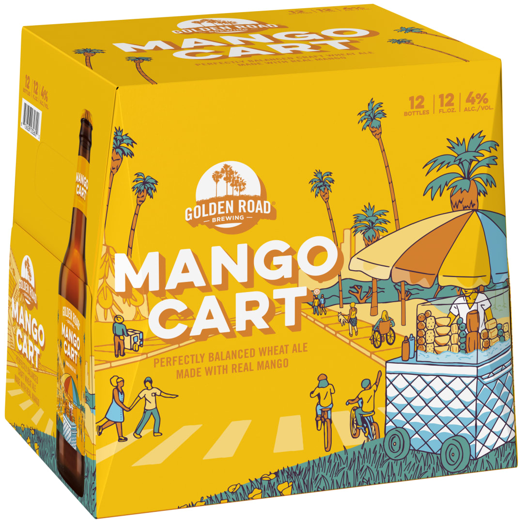 Golden Road Brewing Mango Cart Beer 12 - 12 fl oz Bottles