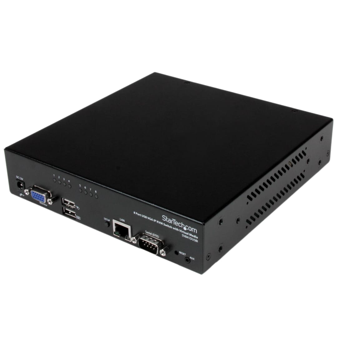 8 Port IP KVM Switch with Virtual Media
