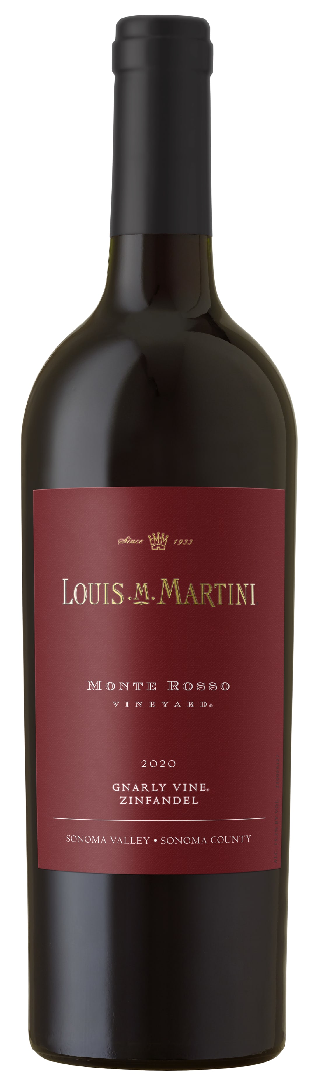 Louis M. Martini Monte Rosso Vineyard Gnarly Vine Zinfandel Red Wine 750ml