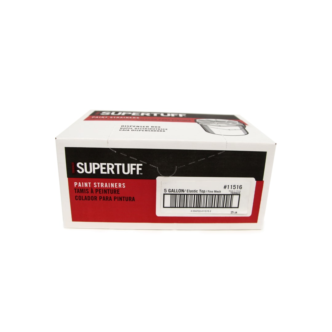 SuperTuff® Bag Strainer, Fine Mesh, Elastic Top, 5 gal, 25pk