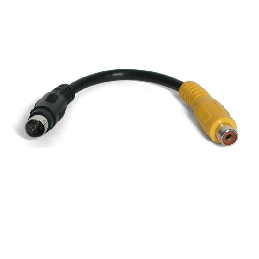 6" S-Video to Composite Video Adapter