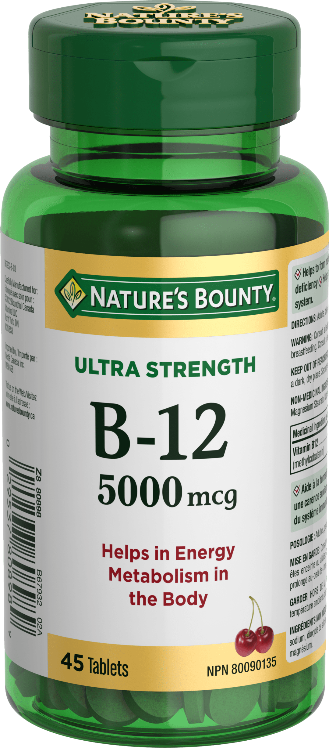NBTY B12 5000mcg 24x45 TAB CA