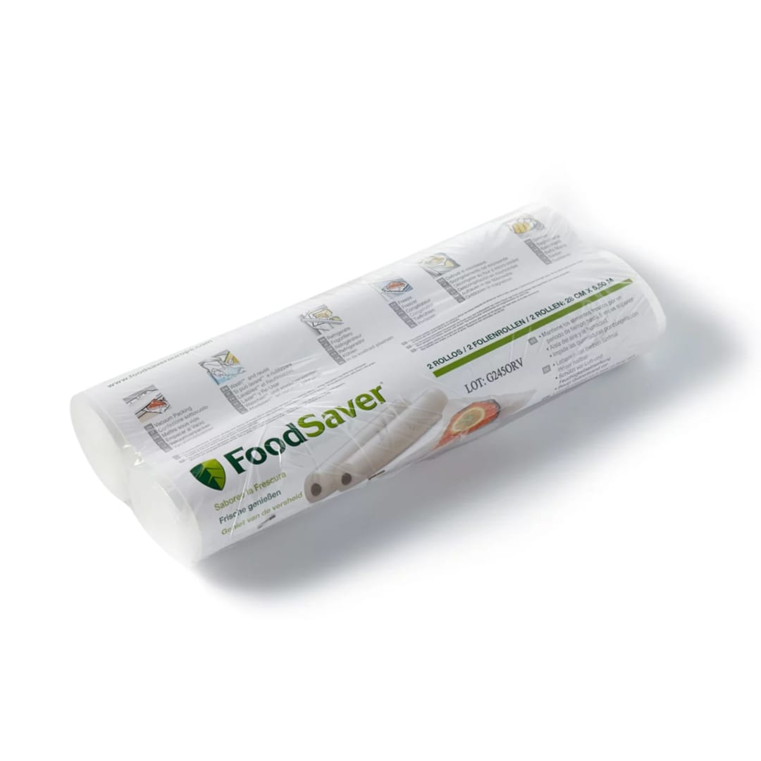 FoodSaver® Vacuum Seal Rolls | 28cm x 5.5m | BPA-Free Vacuum Sealer Rolls for Vacuum Sealer Machine | 2 x Vacuum Bag Rolls [FSR2802I]