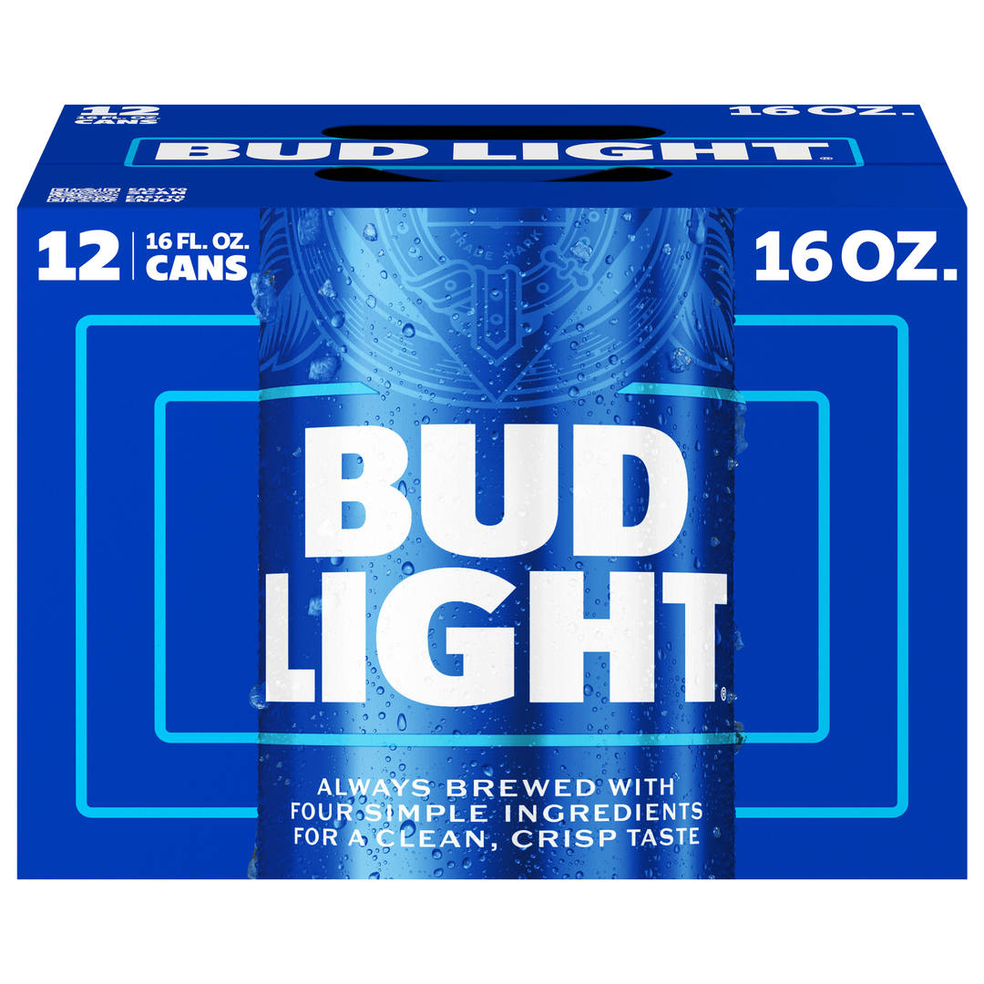 Bud Light 12 pack 16 oz cans