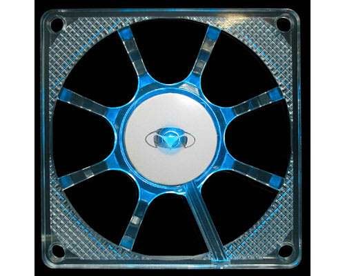 Blue 8cm LED Web Fan Guard