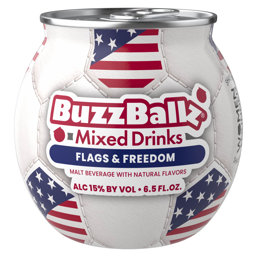 BuzzBallz Flags and Freedom Malt Beverage 187ml 30 Proof