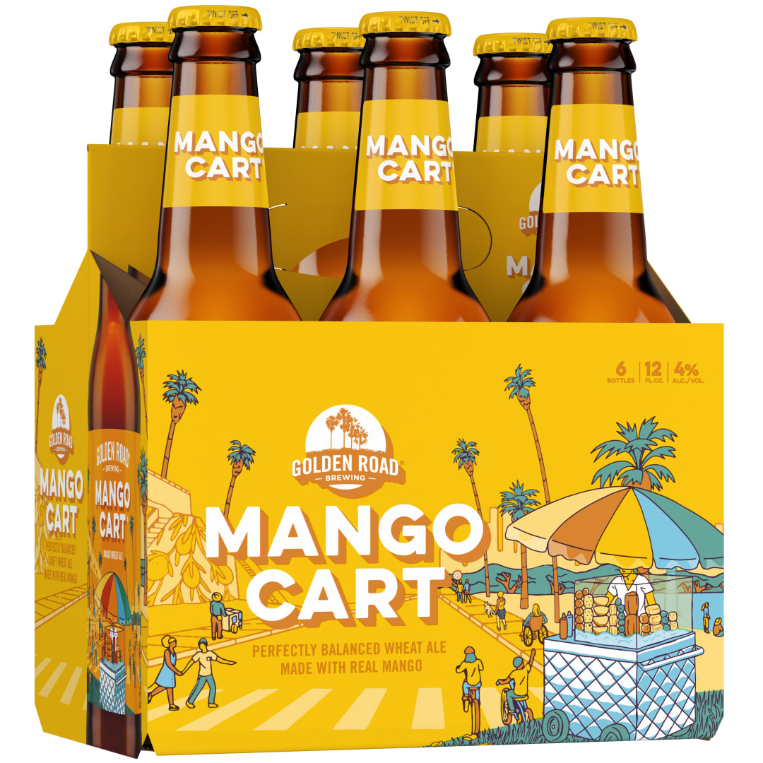 Golden Road Brewing Mango Cart Beer 6 - 12 fl oz Bottles