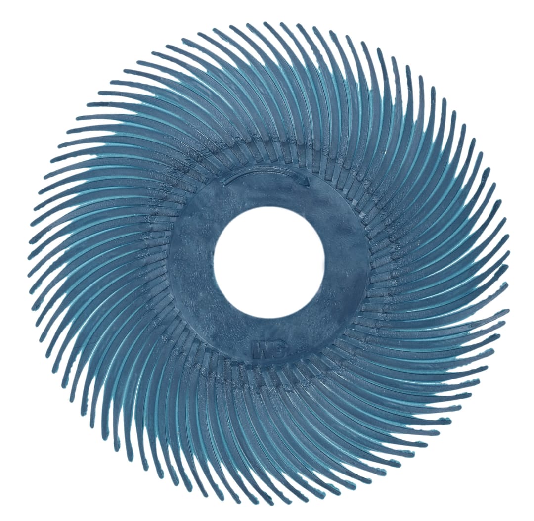 Scotch-Brite™ Radial Bristle Brush RB-ZB, orange, 50,8 mm x 9,5 mm, 6 Micron, Typ C