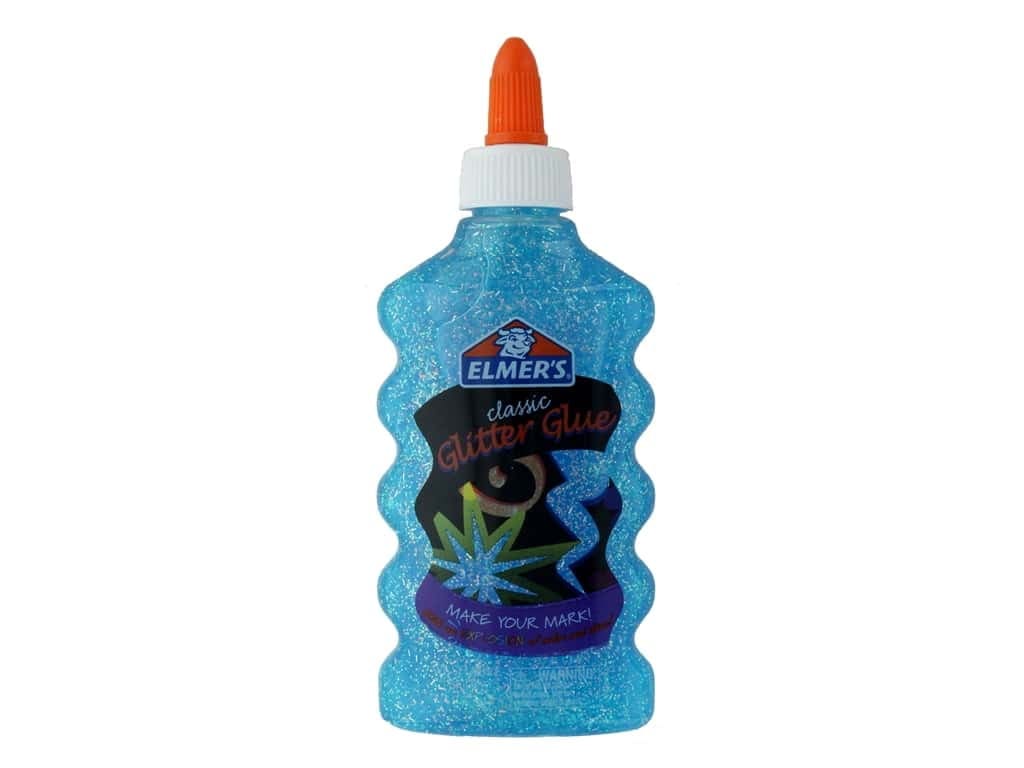 ELM BLUE GLITTER GLUE 6OZ SRP