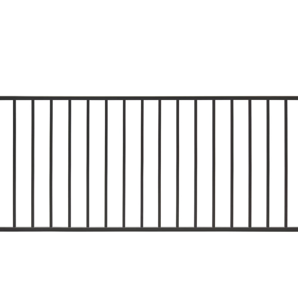6-ft x 36-in Trex® Enhance™ Steel Horizontal Railing Panel in Charcoal Black