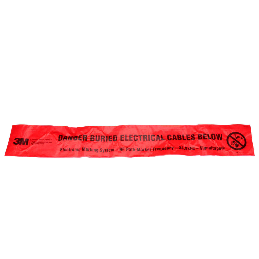 3M™ Electronic Marking System (EMS) Warnmarkierungsband 7902-XT, rot, 152 mm, Strom, 152 m, 1 Packung/Verpackungseinheit