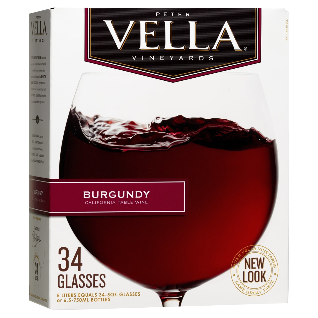 Peter Vella Burgundy Red Wine 5L Box Wine
