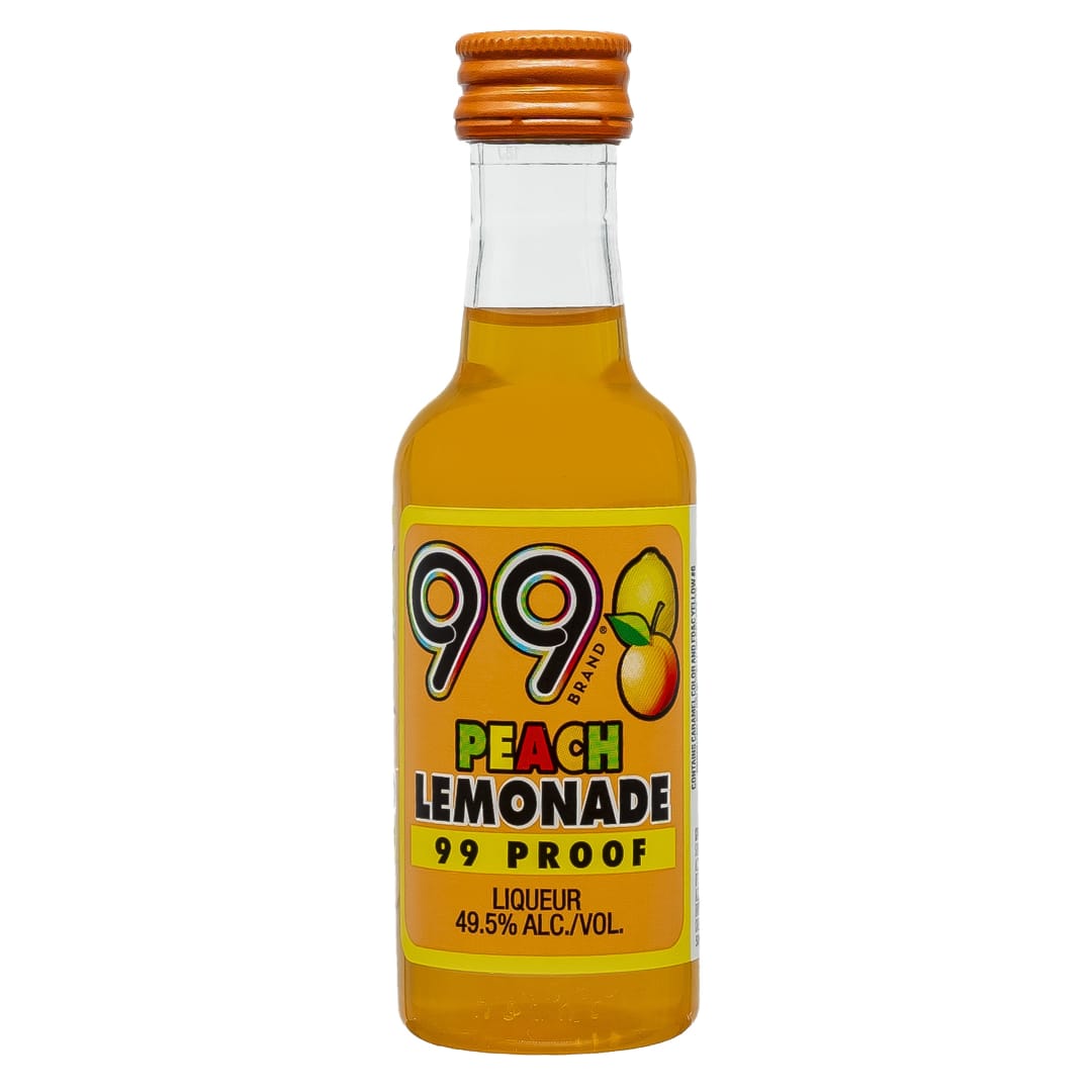 99 Brand Peach Lemonade Liqueur 50ml 99 Proof