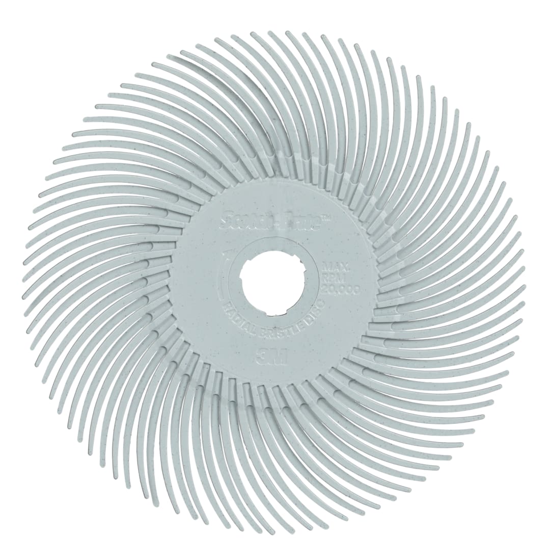 Scotch-Brite™ Hassas Radyal Bristle Fırça, PN-RB, 120+, 76,2 mm x 9,525 mm (3 inç x 3/8 inç), Tip C