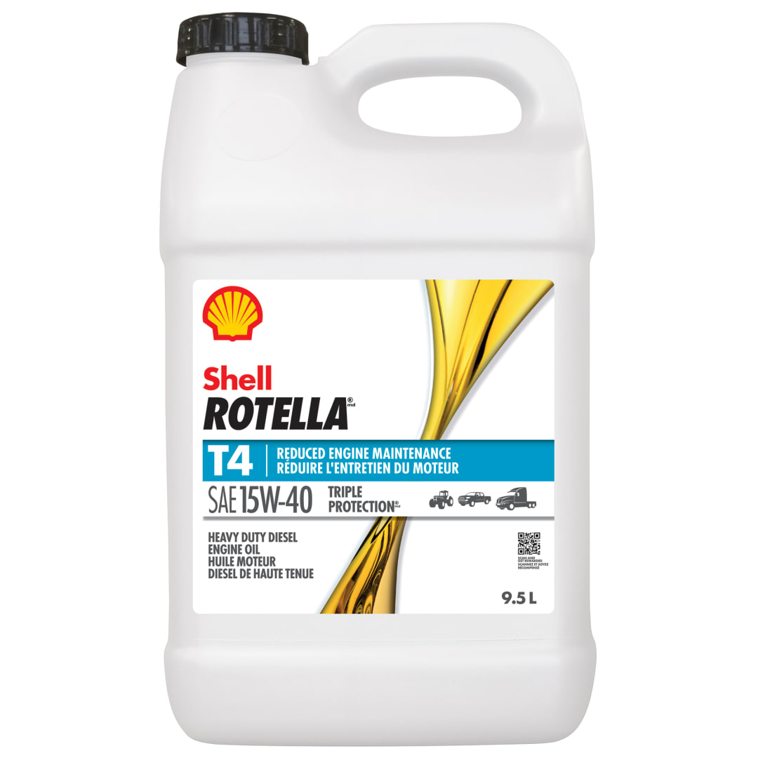 Shell Rotella T4 Triple Protection 15W-40 Diesel Engine Oil, 2.5 Gallon