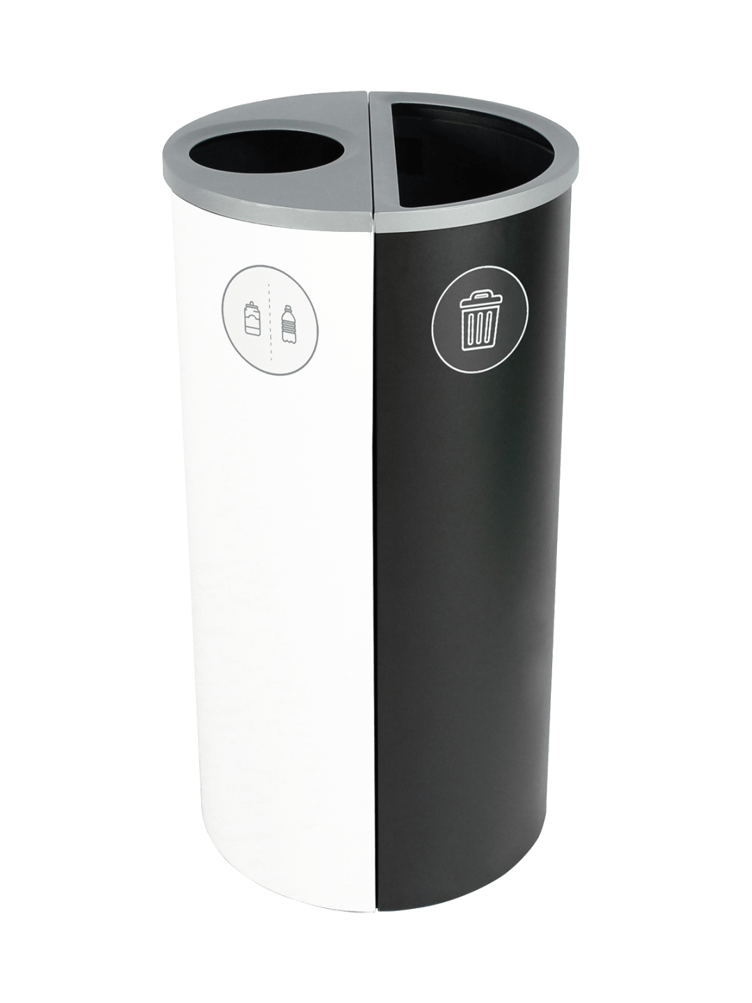  SPECTRUM - Double - Kit - Cans &amp; Bottles-Waste - Circle-Full - White-Black