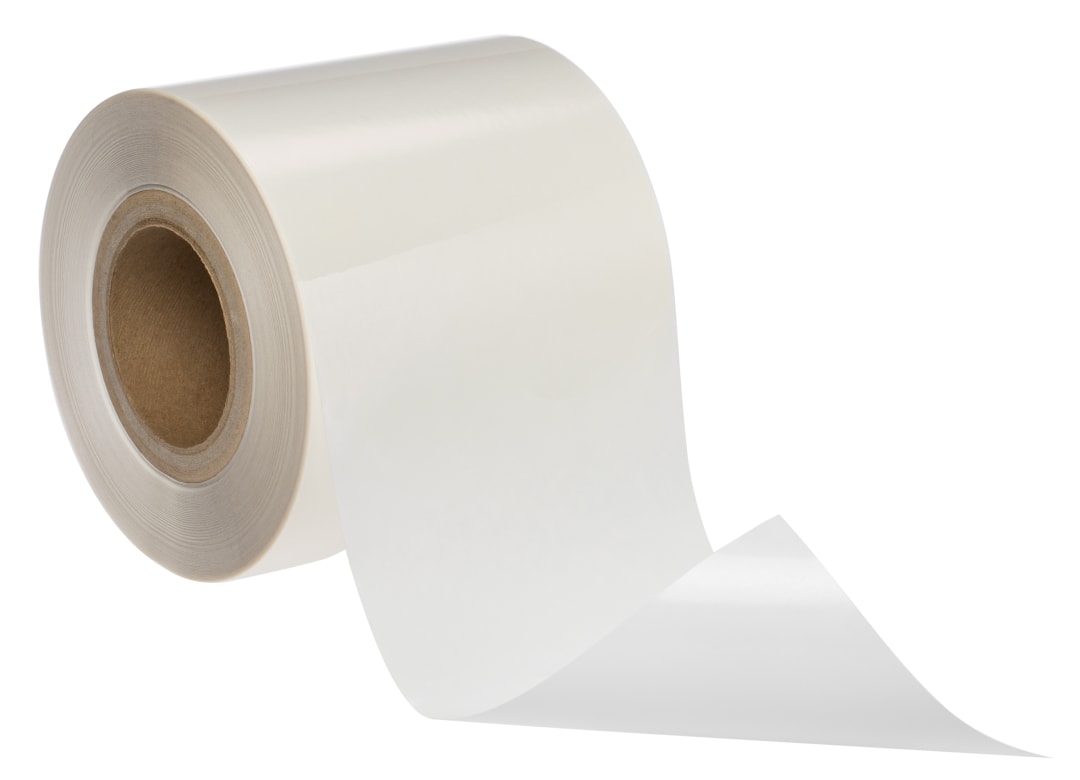 3M™ Polyesterfolie für den Thermotransferdruck 7876EC, Transparent glänzend, Jumbobreite, Variable Rollenabmessung