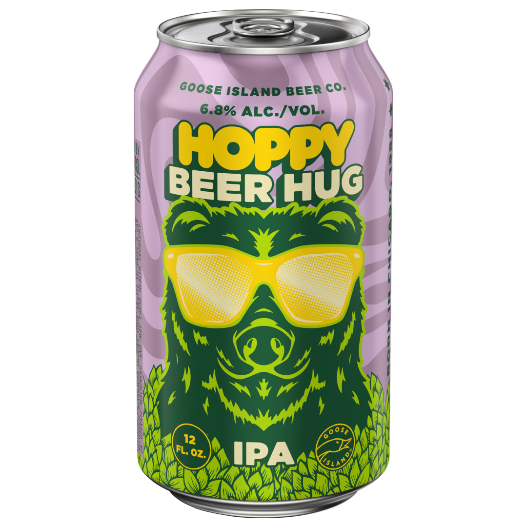 Goose Island Hoppy Beer Hug 12 oz Single CAN 6_8ABV - Plain Aluminum - Standard Gloss - Craft Direct