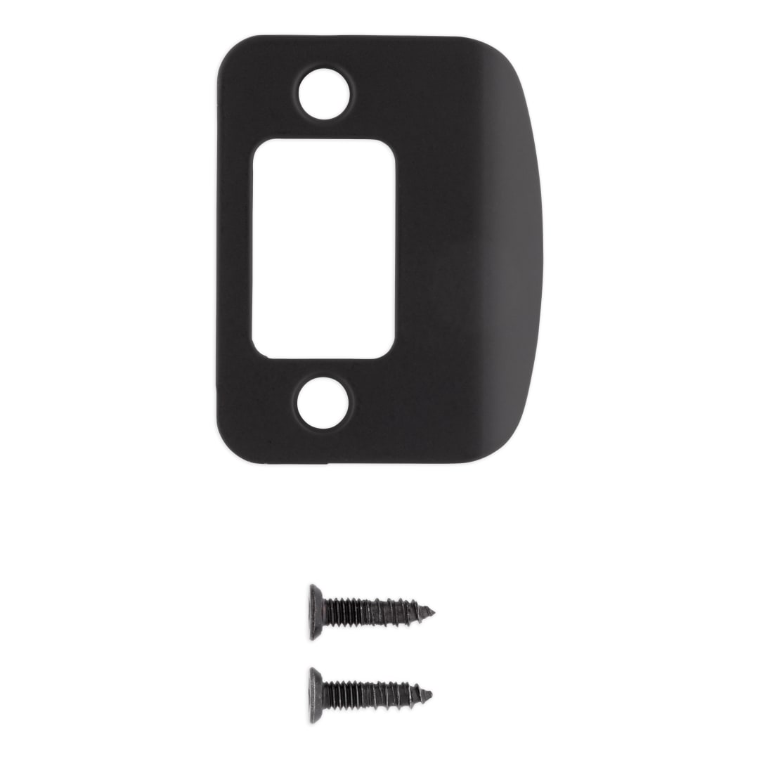 Deadbolt Round Corner Full Lip Strike for Matte Black or Venetian Bronze Finish