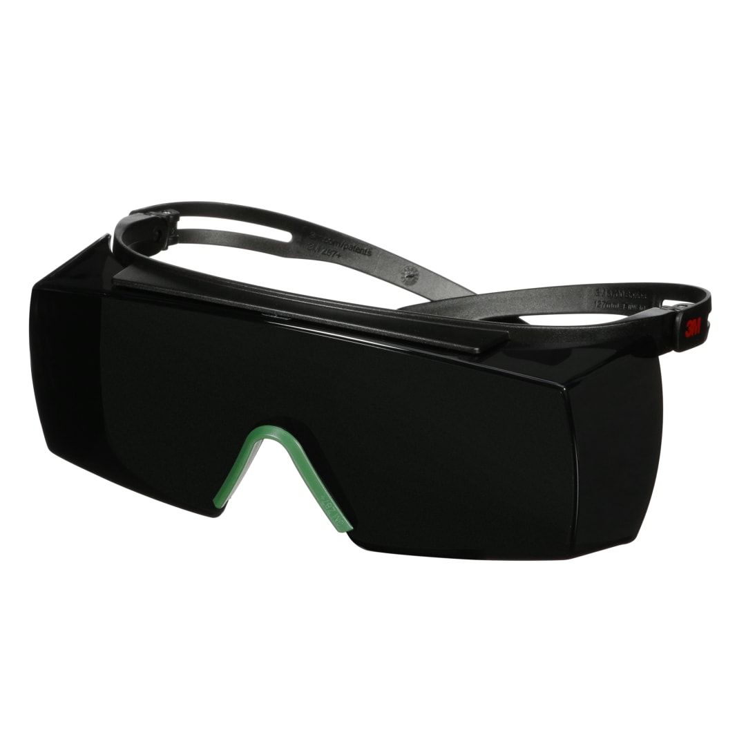 3M™ SecureFit™ 3700 Gözlük Üstü Gözlükler, Siyah Saplar, Çizilmeye Dayanıklı, IR 5,0 Gri Lens, SF3750AS-BLK, 20/Kutu