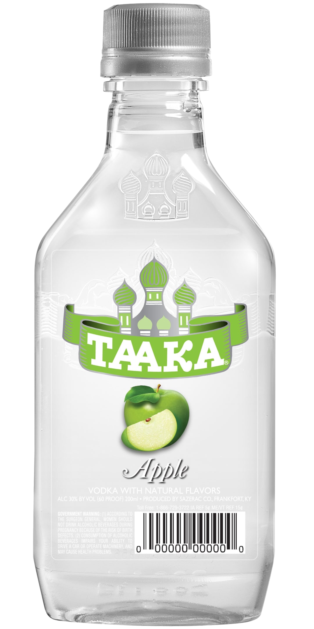 Taaka Apple Vodka 200ml 60 Proof