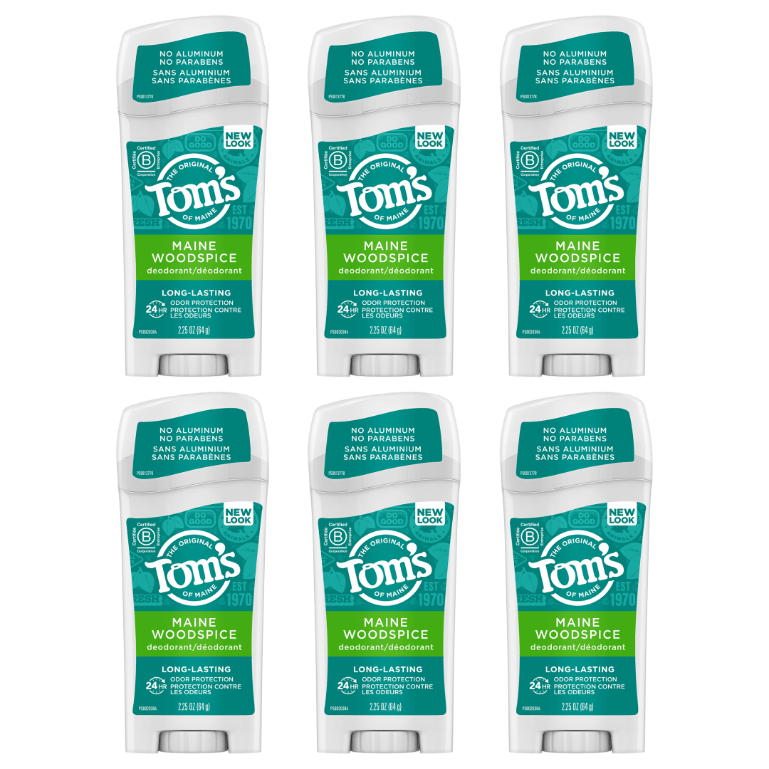 Tom's of Maine Long-Lasting Aluminum-Free Natural Deodorant for Women, Maine Woodspice, 2.25 oz