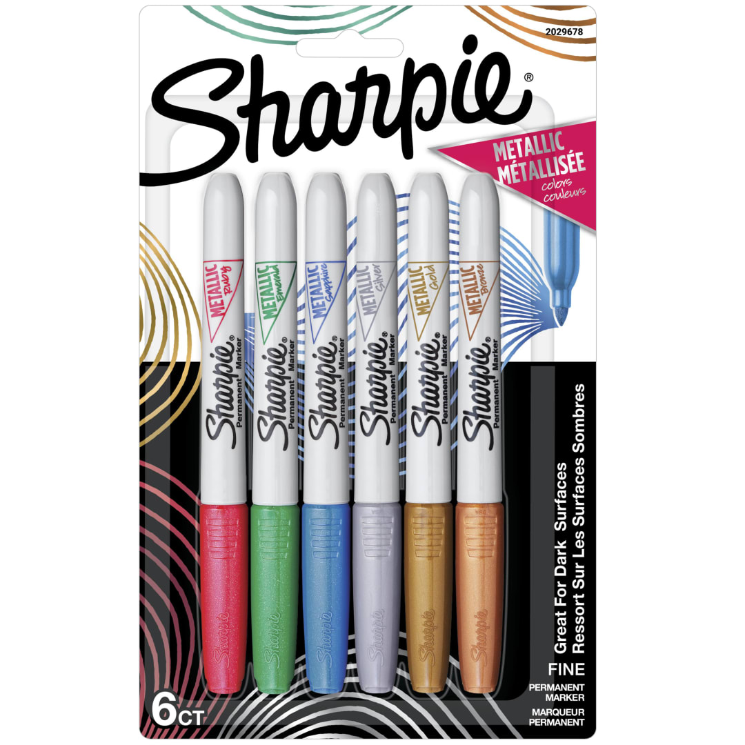 SHARPIE METALLIC FN MKR ASST 6CT BL