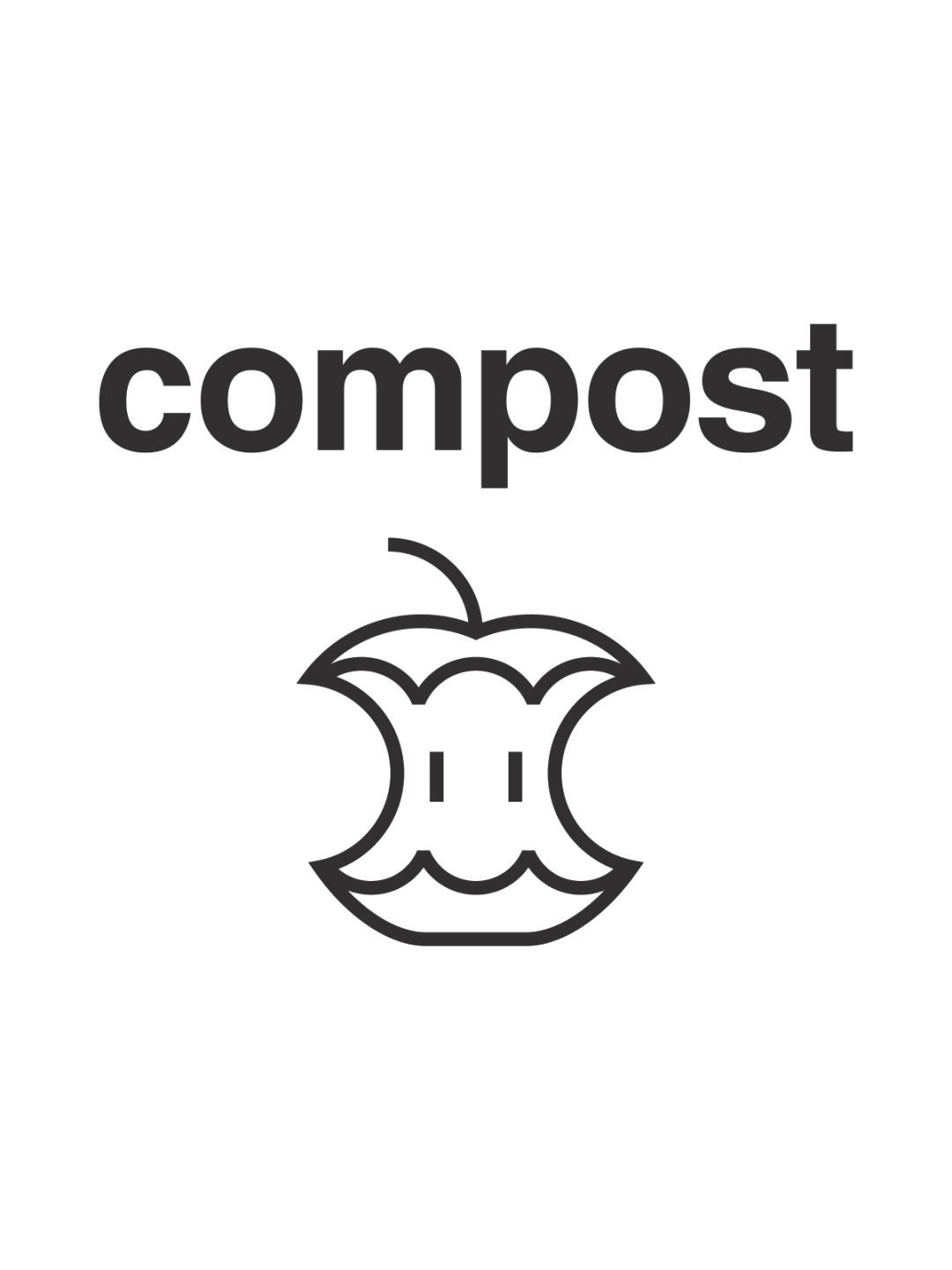  VANTAGE - Label - Compost - Black