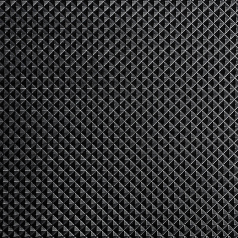 OBSOLETE WorkForce Vinyl Pyramid Commercial Grade Runner Matting, 1/8" x 36" x 25', Black