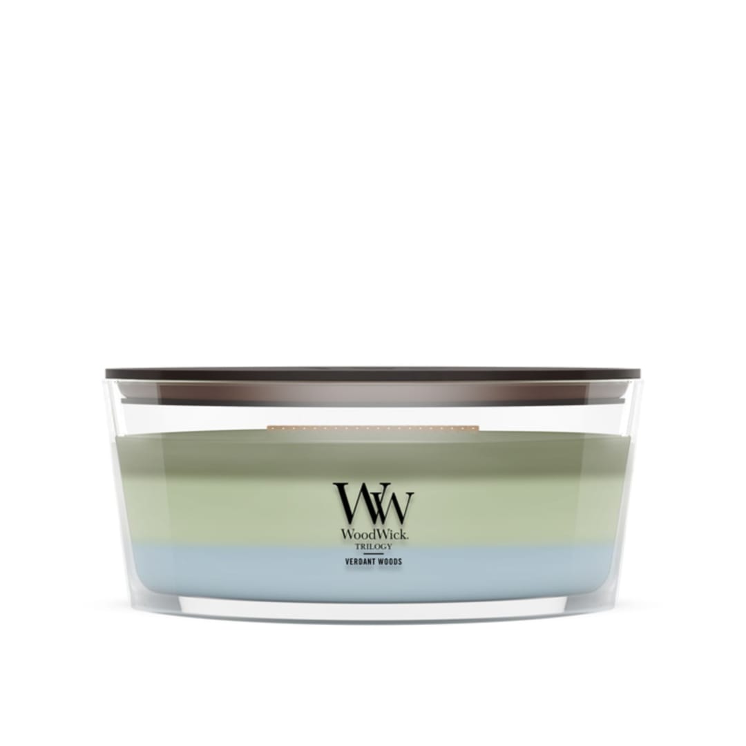 Woodwick Verdant Woods Ellipse Trilogy Candle
