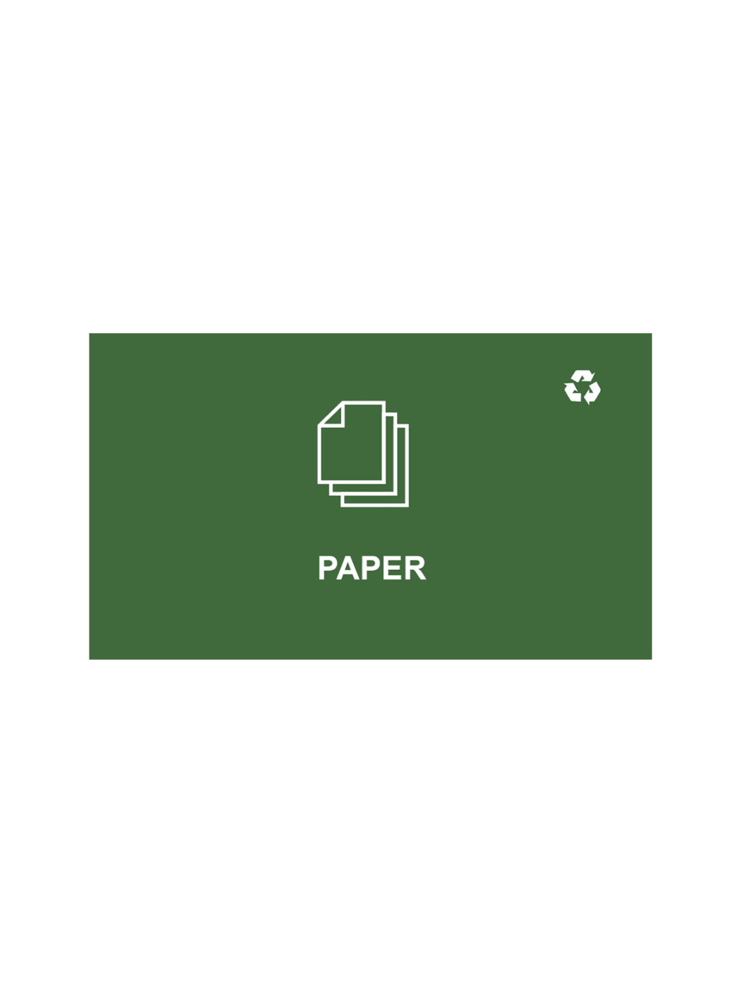 SPECTRUM - Ellipse Double Sign - Paper - Green-White