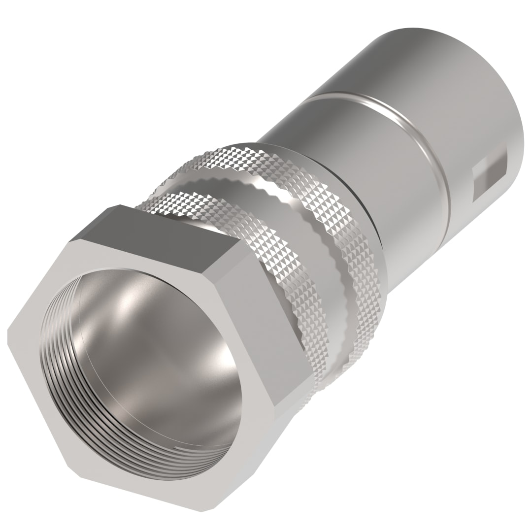 Aeroquip -16 Female Coupling 1in Fpt Hex Nut Style (FD86-1004-16-16)
