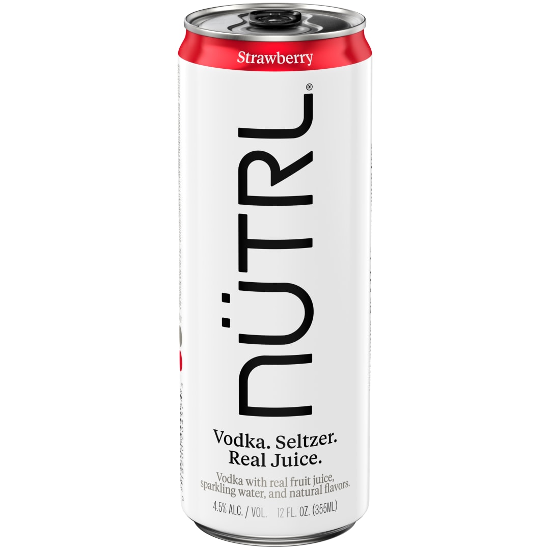 Nutrl Vodka Seltzer Strawberry 12 fl oz Single Can