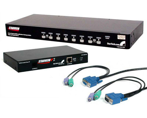 8 Port KVM Switch with Remote IP Access
