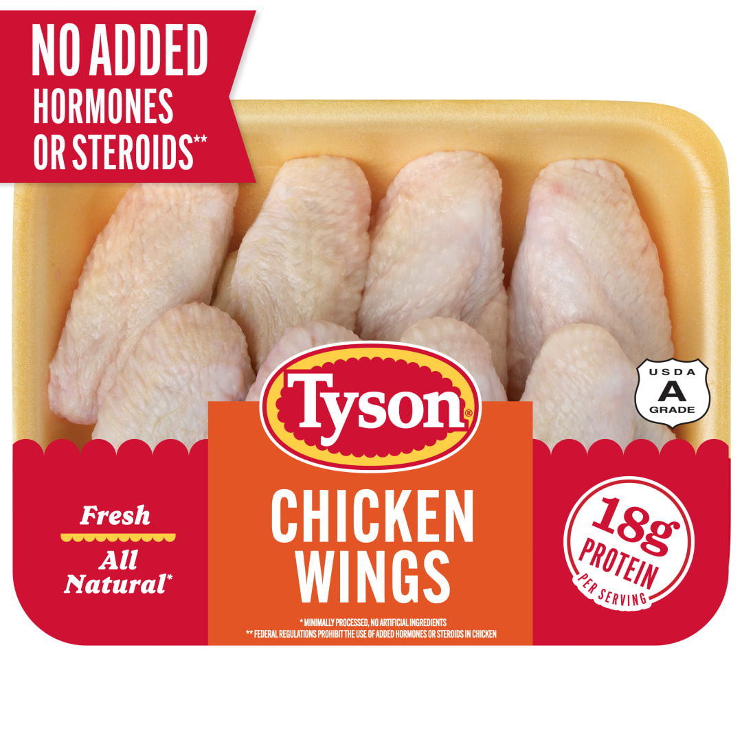 Tyson All Natural Fresh Chicken Wings, 1.75 - 2.4 lb Tray