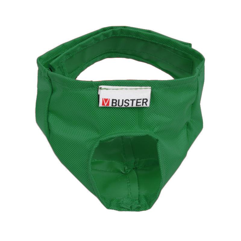 BUSTER Nylon Muzzle for Brachycephalic Dogs, Green, Large