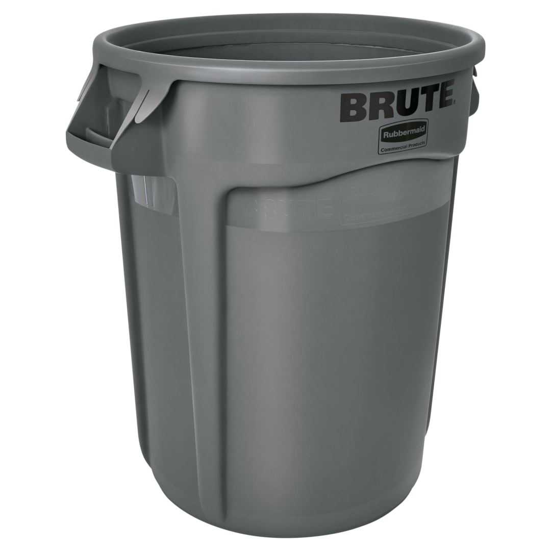 Rubbermaid Commercial Products BRUTE 32 Gallon Gray Trash Container