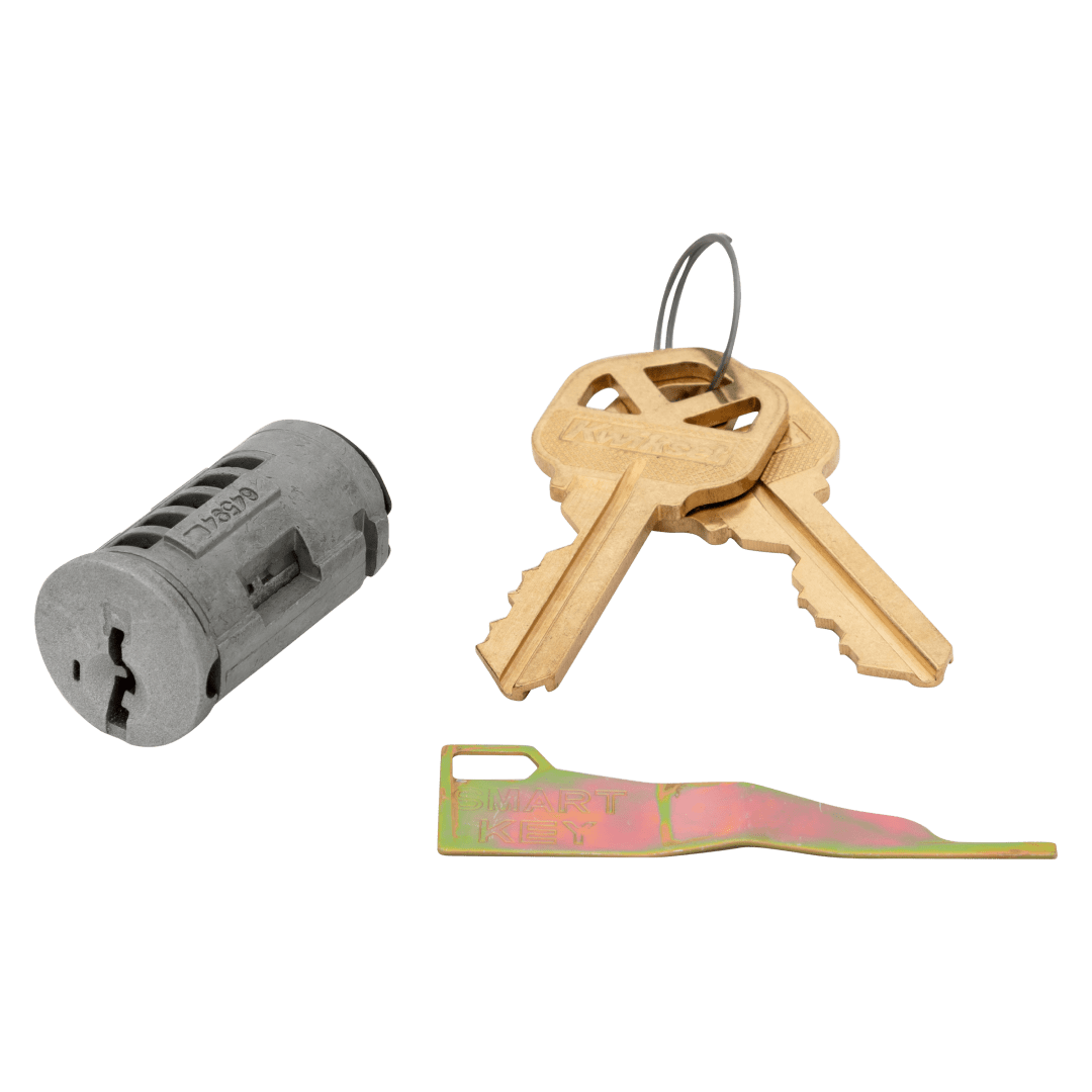 SmartKey Cylinder for Entry Knob/Lever in Satin Nickel, Polished Chrome or Satin Chrome Finish
