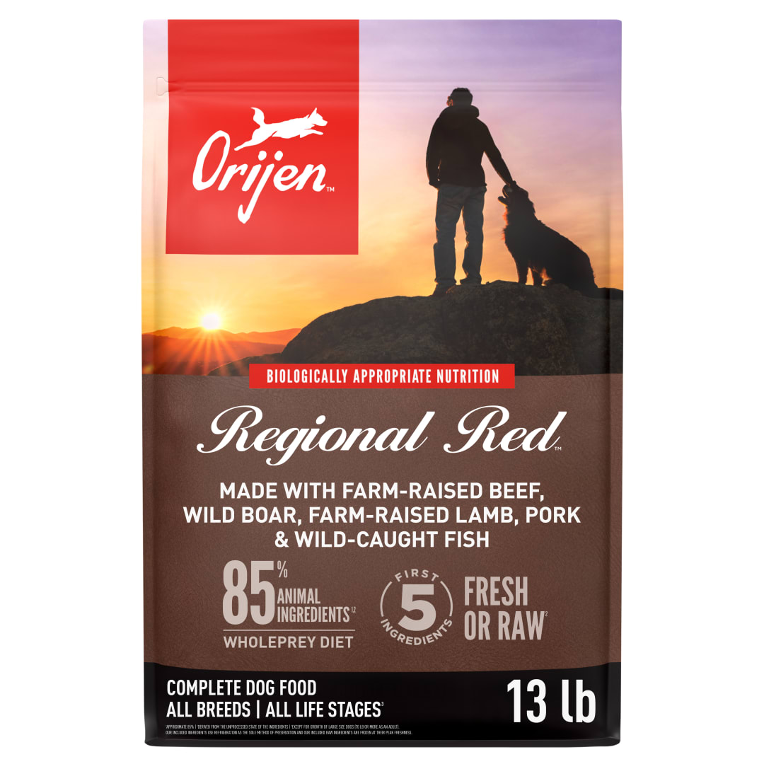 ORIJEN Grain Free Poultry Free High Protein Dry Dog Food Regional Red Recipe