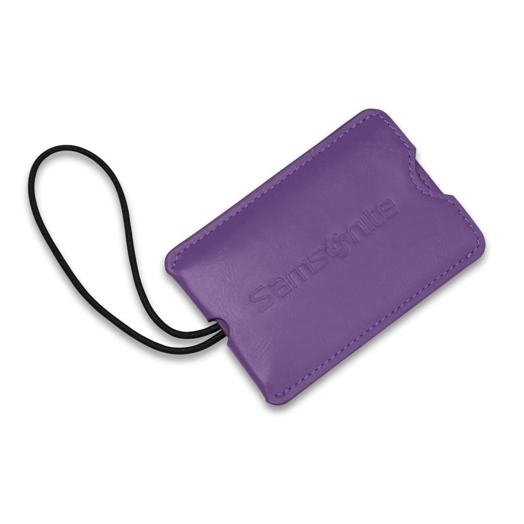 Travel Acc Pt 2Pk Vinyl Id Tags - Ultraviolet