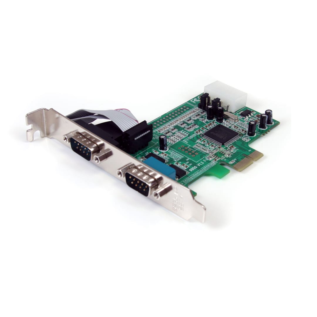 2 Port PCIe RS232 Serial Card 16550 UART