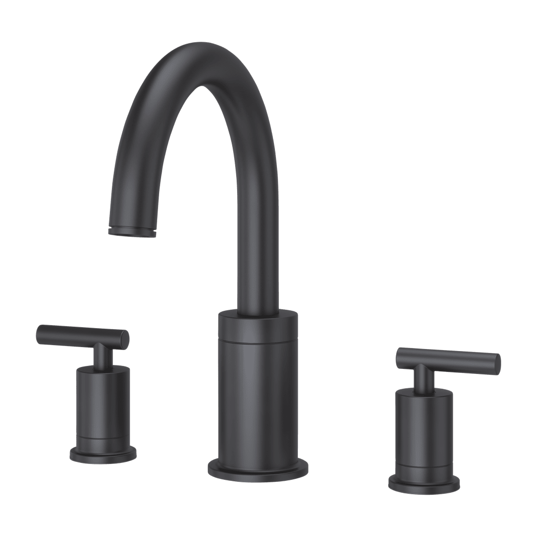 Contempra 2-Handle Roman Tub Trim Handles in Matte Black
