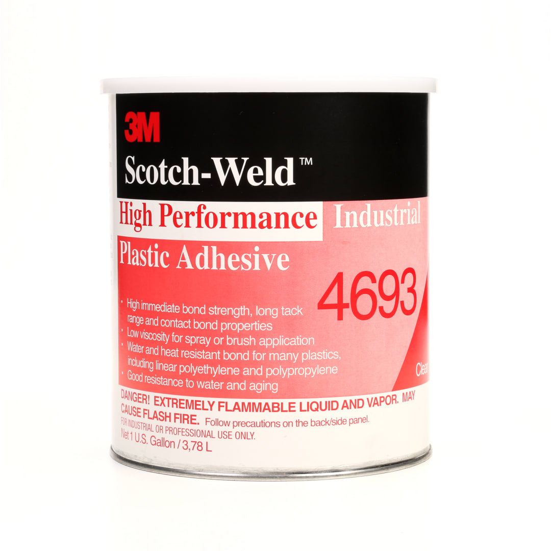 3M™ vysoko výkonné priemyselné plastové lepidlo 4693, svetložlté, US qt