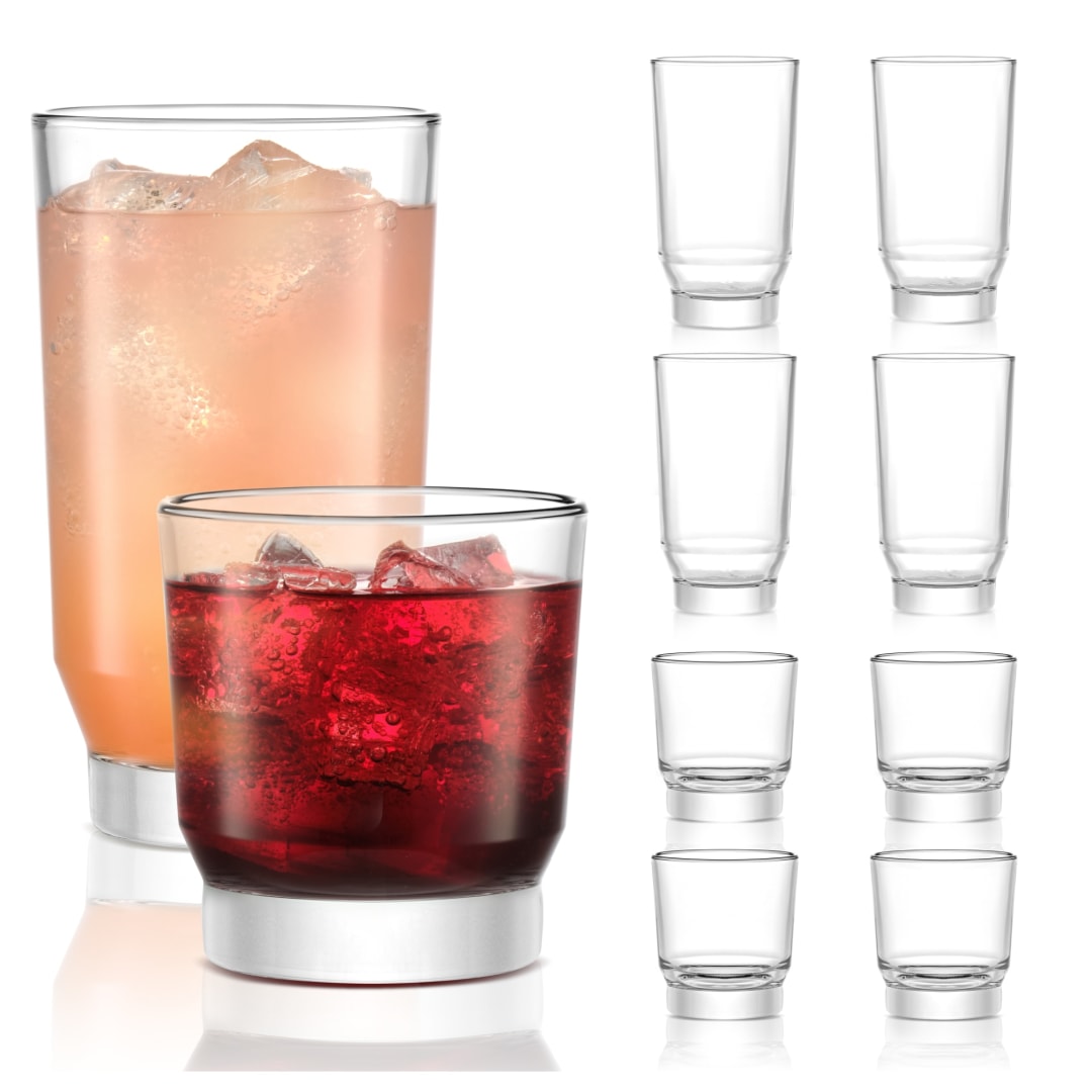 Libbey Merida 8-Piece Tumbler and Rocks Glass Set