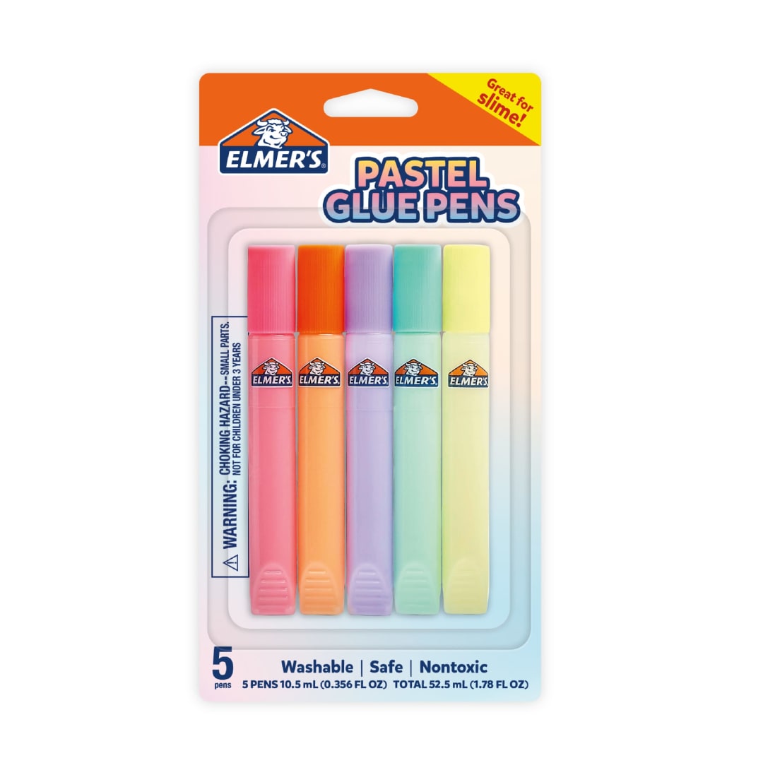 Elmer's Glue Pens, Pastel Colors, 5 Count
