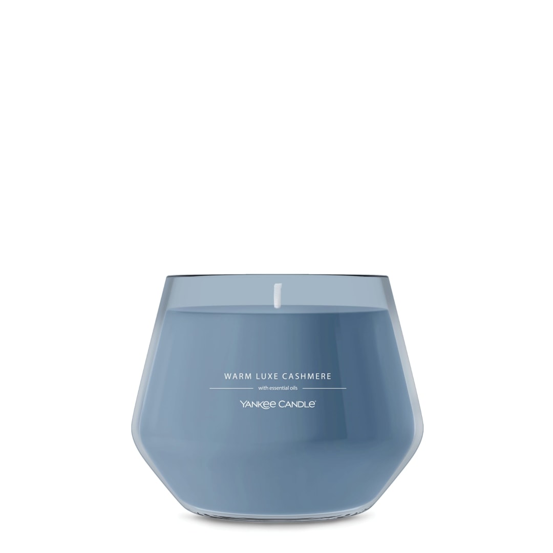 Yankee Candle® Studio Scented Candle with up to 50 Hour Burn Time, Premium Plant Wax Blend for Consistent Burn, 10 oz Jar Candle with Room Filling Fragrance, Warm Luxe Cashmere