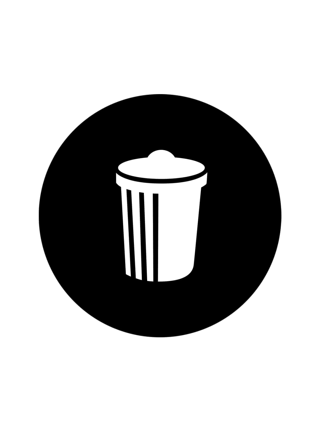  VENTURE - Label - Waste Icon - Black