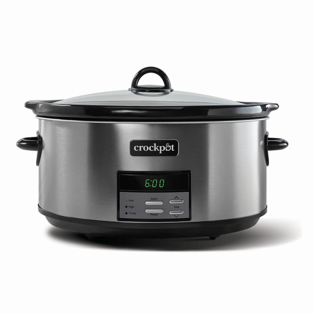 Crockpot® Programmable 8-Quart Slow Cooker, Black Stainless Collection