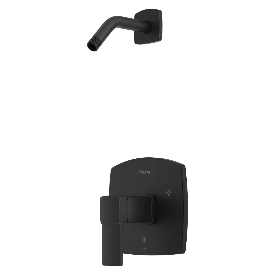 Deckard Shower Only Trim Less Showerhead in Matte Black